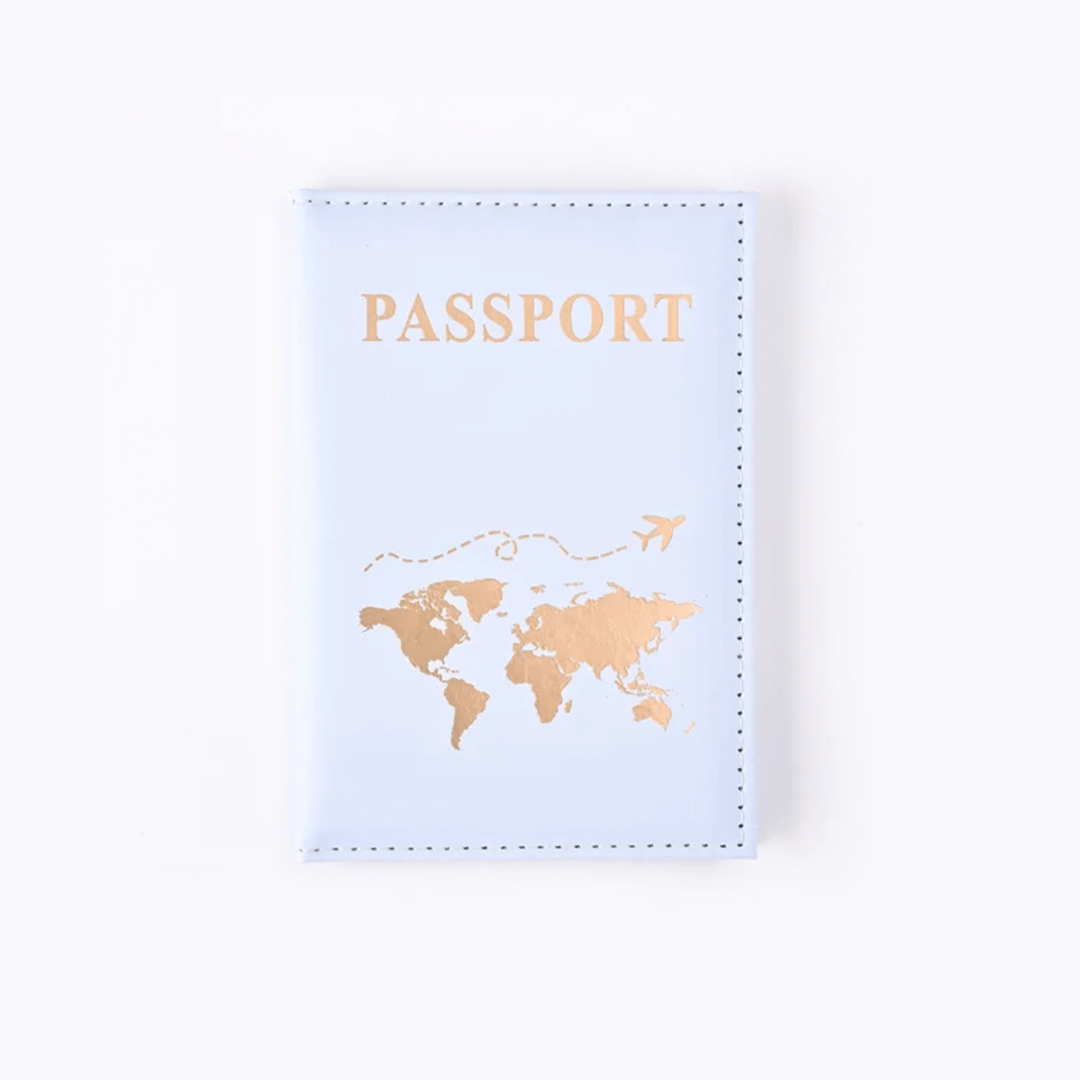 Baby Blue Passport Cover Holder