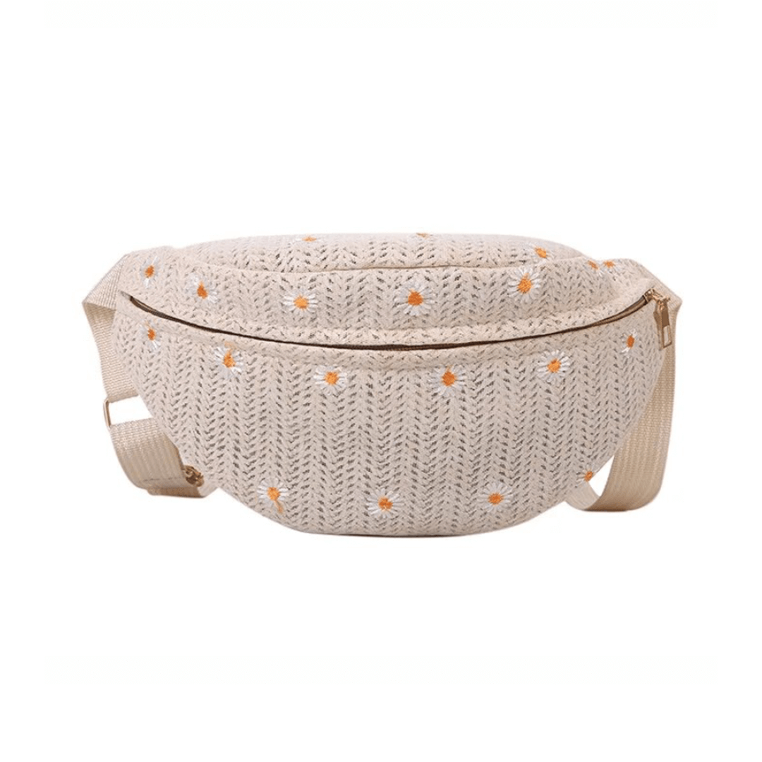 Women s Woven Summer Bum Bag Plane Simple