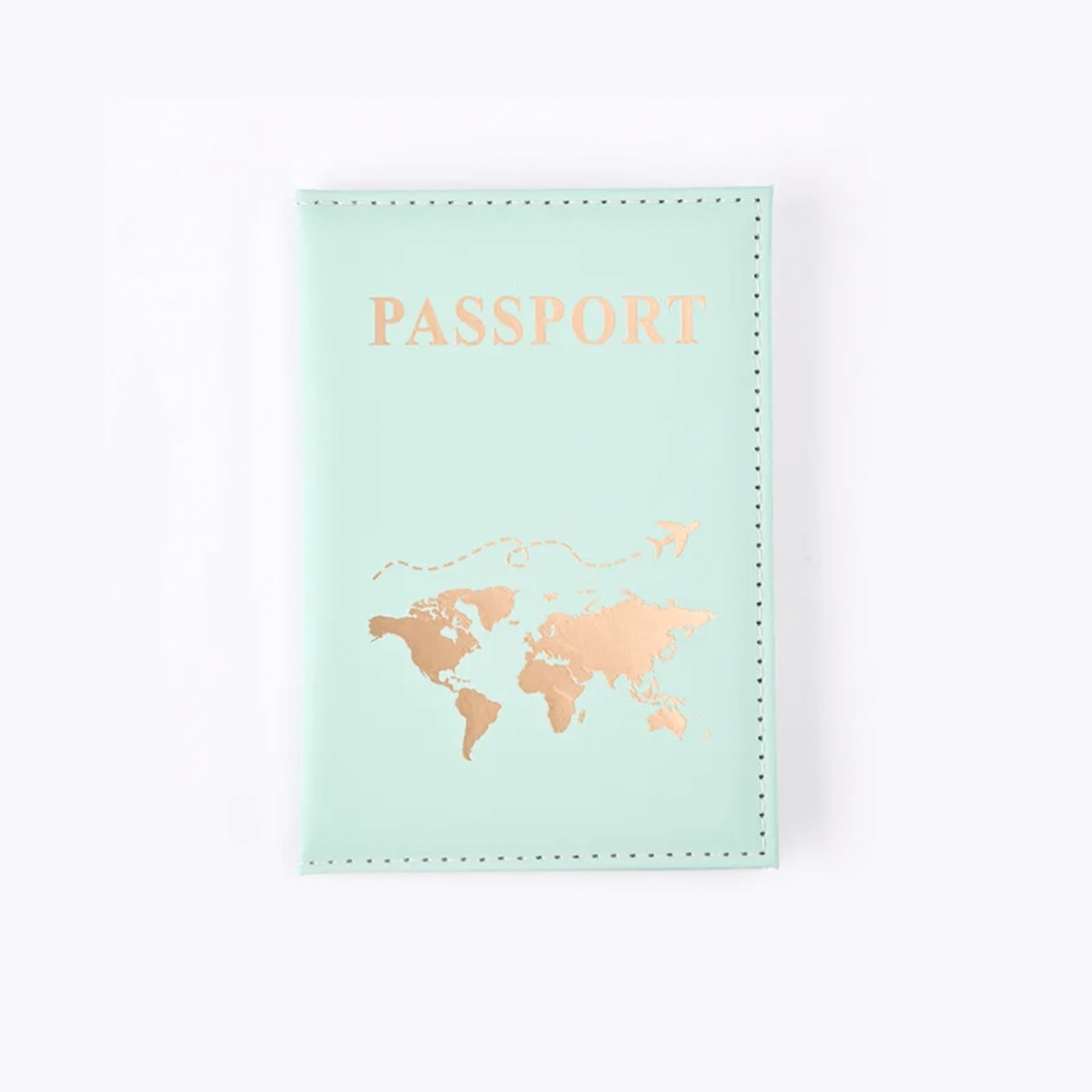 Mint Green Passport Cover Holder