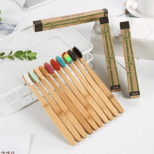 Coloured Eco-Friendly Bamboo Toothbrush