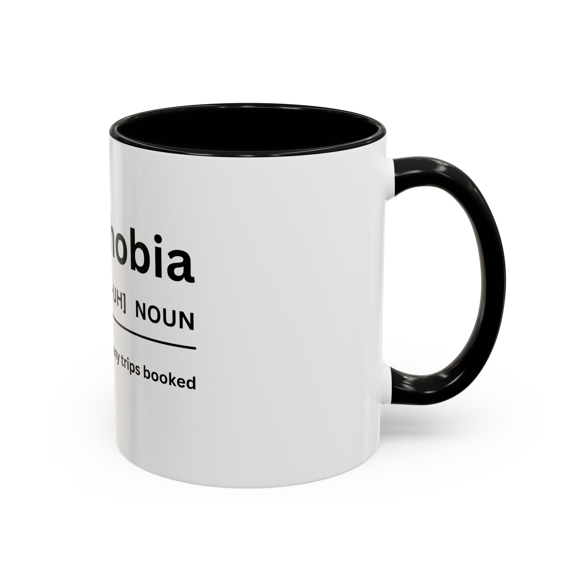 Notripophobia Accent Coffee Mug - Perfect Gift for Travel Lovers