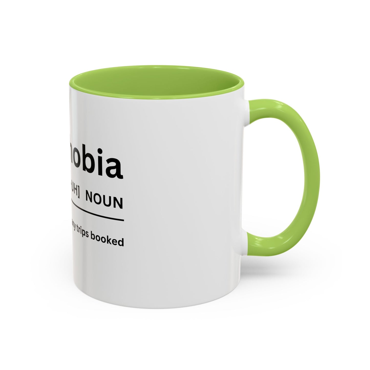 Notripophobia Accent Coffee Mug - Perfect Gift for Travel Lovers