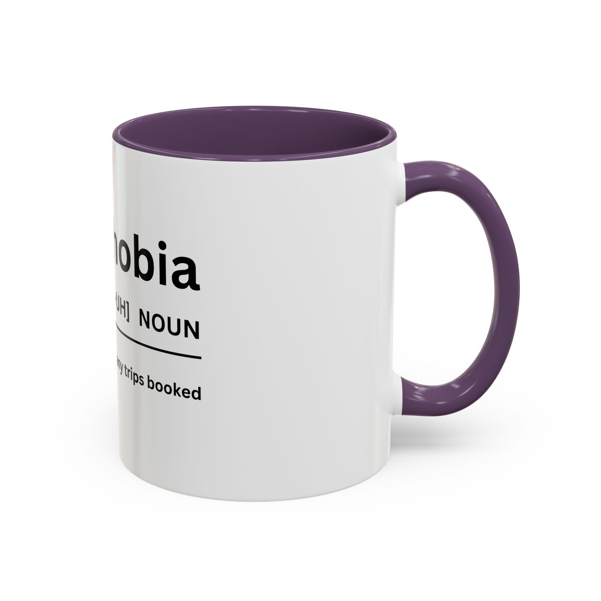 Notripophobia Accent Coffee Mug - Perfect Gift for Travel Lovers