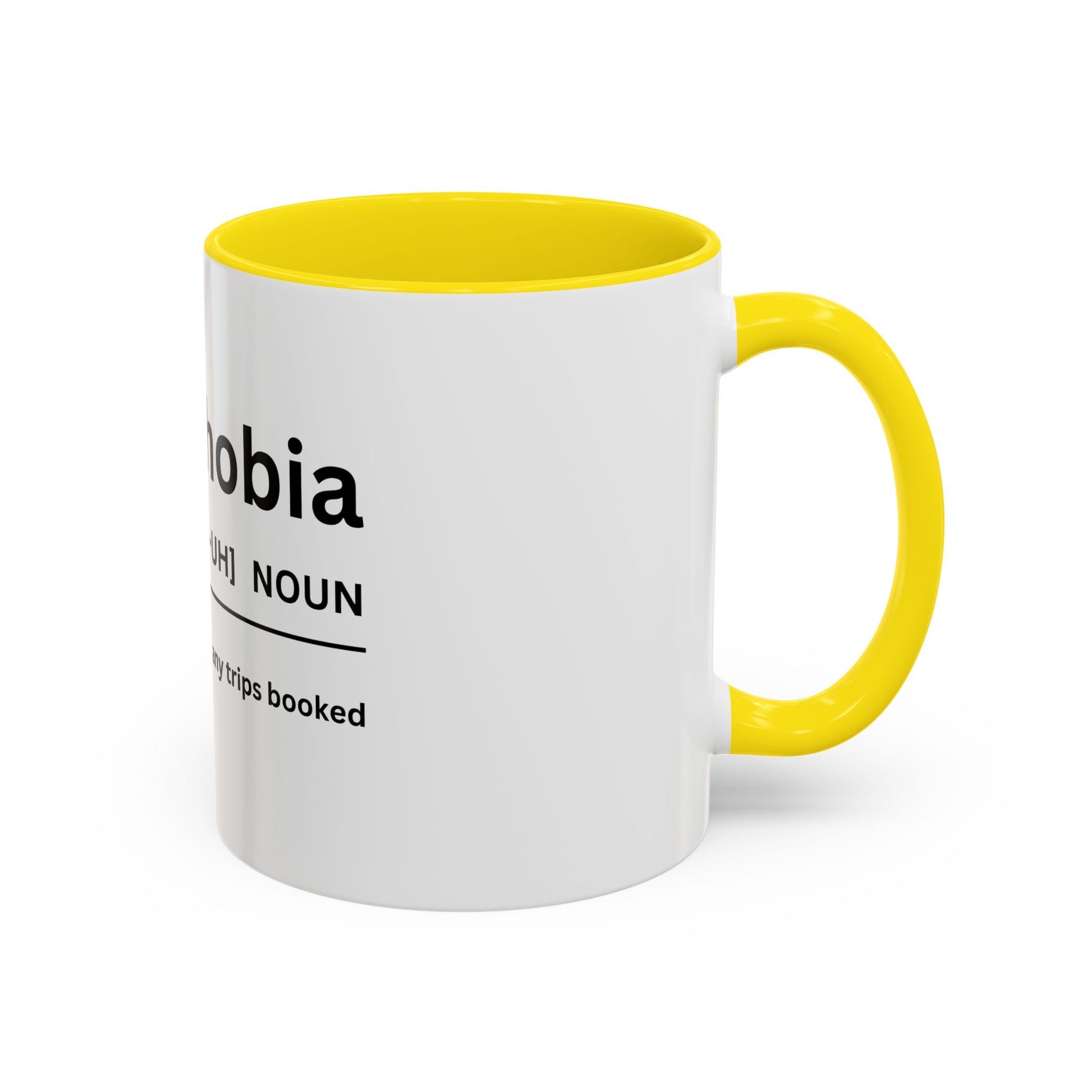 Notripophobia Accent Coffee Mug - Perfect Gift for Travel Lovers