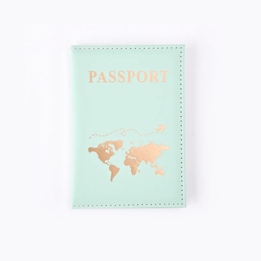 Mint Green Passport Cover Holder