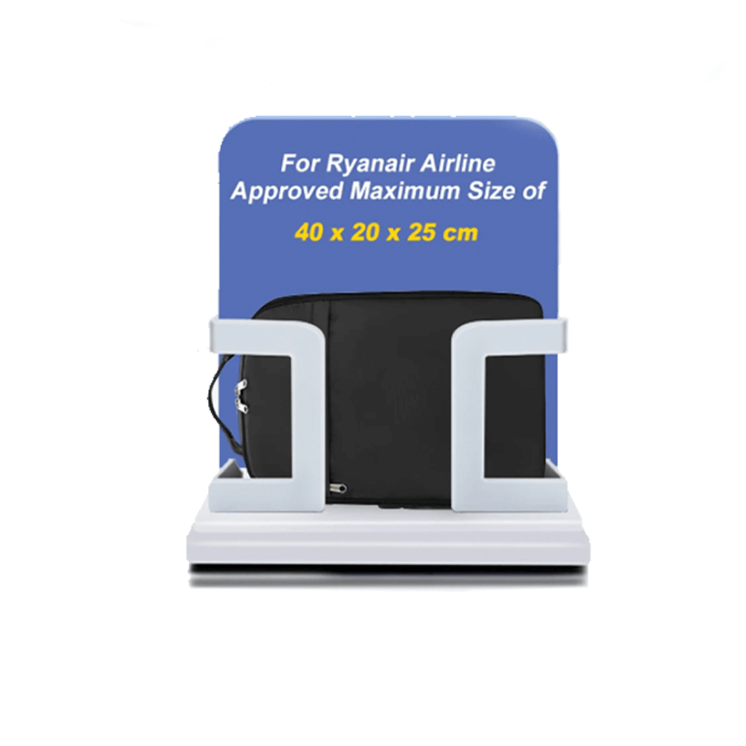 Black Ryanair 40x20x25cm compact cabin travel backpack 