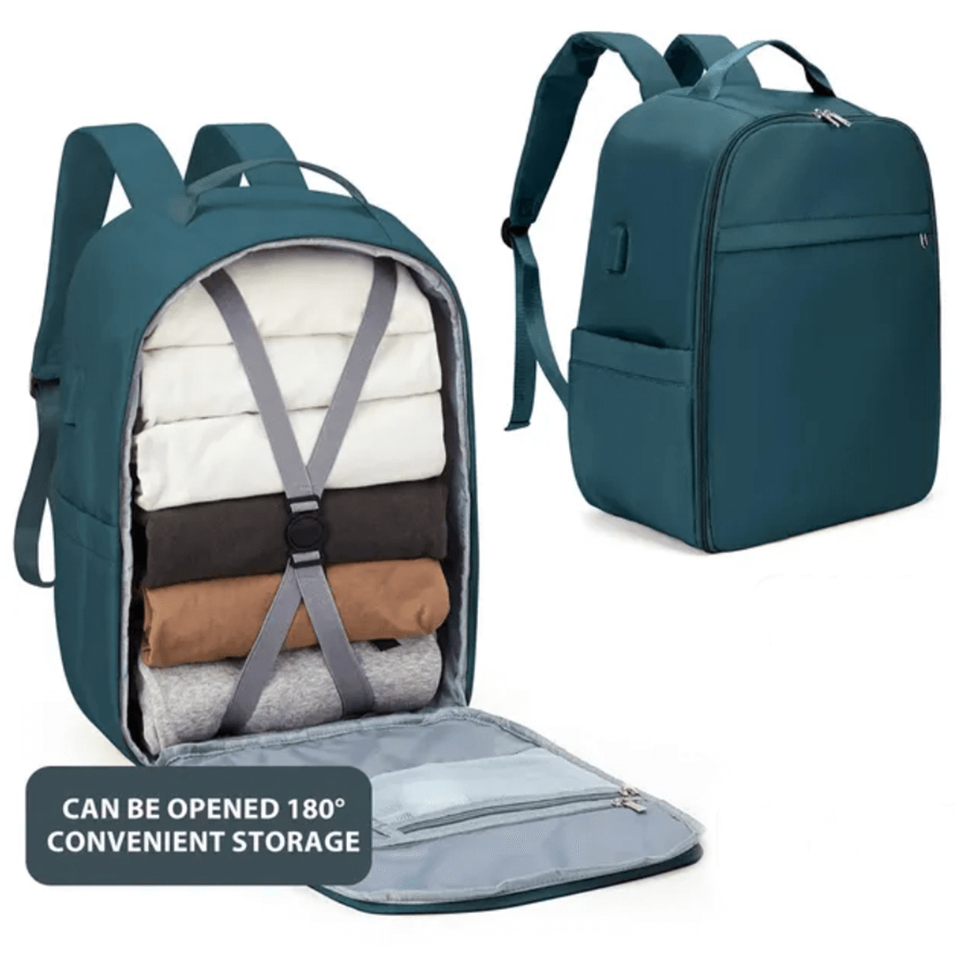 Blue Ryanair 40x20x25cm compact cabin travel backpack 